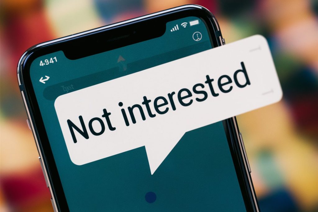 How to Tell Someone You are Not Interested