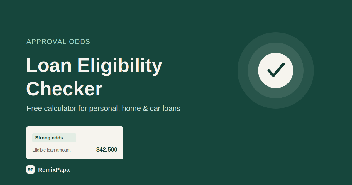 Loan Eligibility Checker
